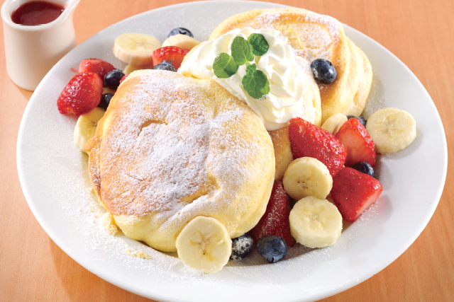 ふわふわミックスフルーツパンケーキ